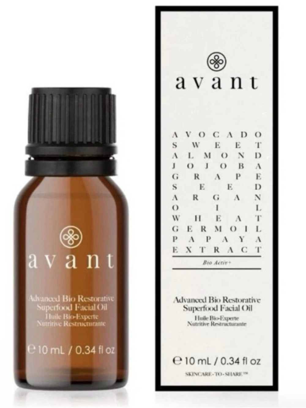 AVANT Advanced Bio Restorative Superfood Facial Oil 0.34 oz 10ml Travel Mini